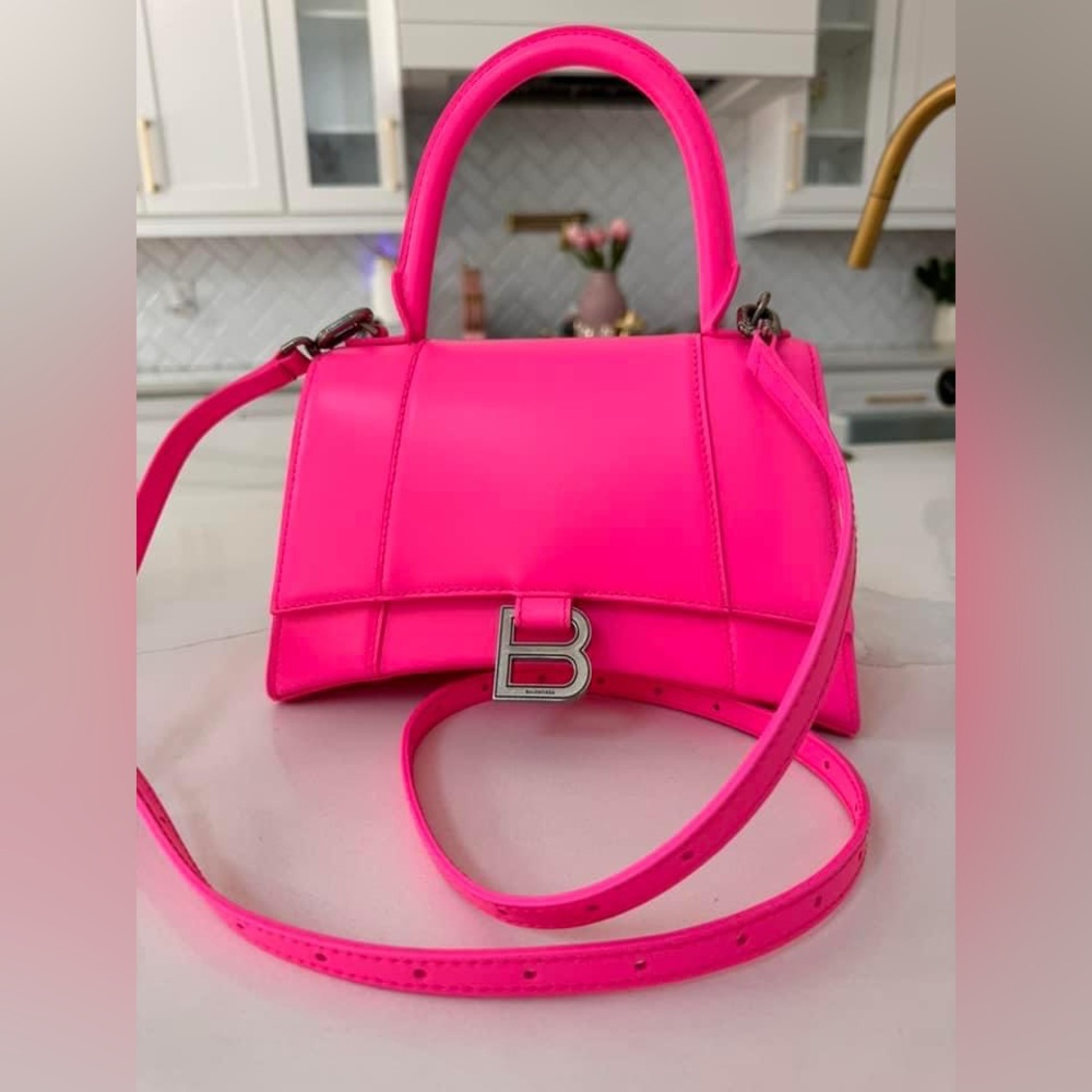 Balenciaga Hour glass hot pink new with dust bag